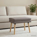 Dubbel Laagige Bank Taupe 60 x 40 x 46 cm Stof