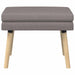 Dubbel Laagige Bank Taupe 60 x 40 x 46 cm Stof