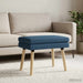 Dubbel Laagige Bank Blauw 60 x 40 x 46 cm Stof