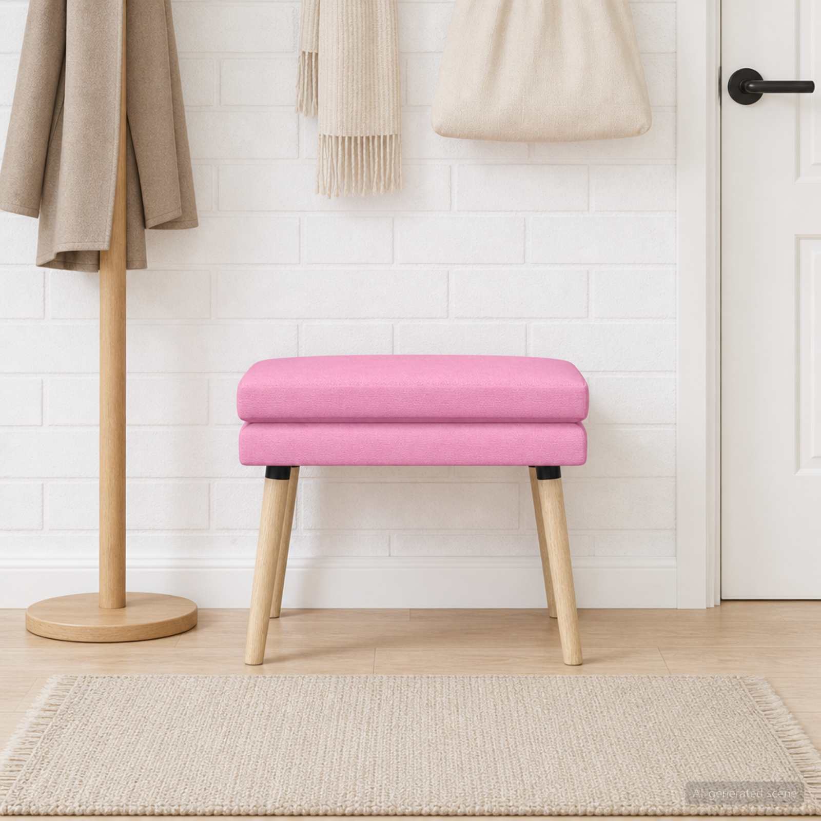 Dubbel Laagige Bank Roze 60 x 40 x 46 cm Stof