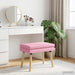 Dubbel Laagige Bank Roze 60 x 40 x 46 cm Stof