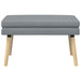 Dubbel Laagige Bank Lichtgrijs 80 x 40 x 47 cm Stof
