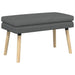 Dubbel Laagige Bank Donkergrijs 80 x 40 x 47 cm Stof