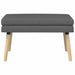 Dubbel Laagige Bank Donkergrijs 80 x 40 x 47 cm Stof