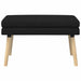 Dubbel Laagige Bank Zwart 80 x 40 x 47 cm Stof