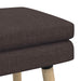 Dubbel Laagige Bank Donkerbruin 80 x 40 x 47 cm Stof