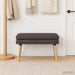 Dubbel Laagige Bank Donkerbruin 80 x 40 x 47 cm Stof