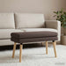 Dubbel Laagige Bank Donkerbruin 80 x 40 x 47 cm Stof