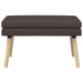 Dubbel Laagige Bank Donkerbruin 80 x 40 x 47 cm Stof