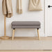 Dubbel Laagige Bank Taupe 80 x 40 x 47 cm Stof