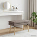 Dubbel Laagige Bank Taupe 80 x 40 x 47 cm Stof