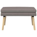 Dubbel Laagige Bank Taupe 80 x 40 x 47 cm Stof