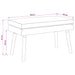 Dubbel Laagige Bank Taupe 80 x 40 x 47 cm Stof