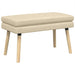 Dubbel Laagige Bank Crèmekleurig 80 x 40 x 47 cm Stof