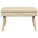 Dubbel Laagige Bank Crèmekleurig 80 x 40 x 47 cm Stof