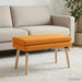 Dubbel Laagige Bank Donkergeel 80 x 40 x 47 cm Stof