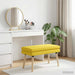 Dubbel Laagige Bank Lichtgeel 80 x 40 x 47 cm Stof