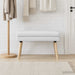 Dubbel Laagige Bank Wit 80 x 40 x 47 cm Stof