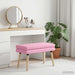 Dubbel Laagige Bank Roze 80 x 40 x 47 cm Stof