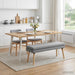 Dubbel Laagige Bank Lichtgrijs 110 x 40 x 47 cm Stof