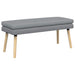 Dubbel Laagige Bank Lichtgrijs 110 x 40 x 47 cm Stof