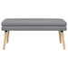 Dubbel Laagige Bank Lichtgrijs 110 x 40 x 47 cm Stof