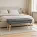 Dubbel Laagige Bank Donkergrijs 110 x 40 x 47 cm Stof