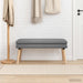 Dubbel Laagige Bank Donkergrijs 110 x 40 x 47 cm Stof