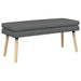 Dubbel Laagige Bank Donkergrijs 110 x 40 x 47 cm Stof