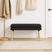 Dubbel Laagige Bank Zwart 110 x 40 x 47 cm Stof