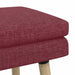 Dubbel Laagige Bank Wijnrood 110 x 40 x 47 cm Stof