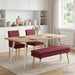 Dubbel Laagige Bank Wijnrood 110 x 40 x 47 cm Stof