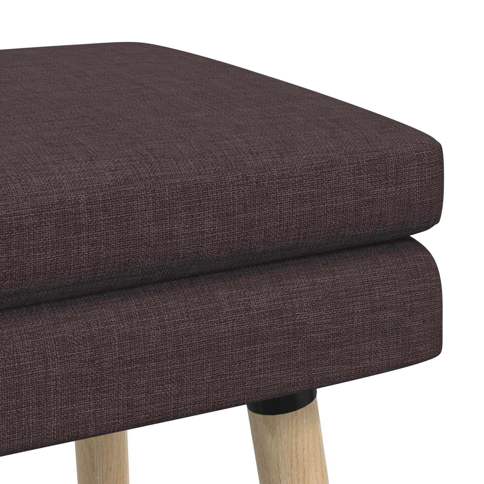 Dubbel Laagige Bank Donkerbruin 110 x 40 x 47 cm Stof
