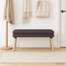 Dubbel Laagige Bank Donkerbruin 110 x 40 x 47 cm Stof