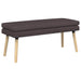 Dubbel Laagige Bank Donkerbruin 110 x 40 x 47 cm Stof