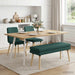 Dubbel Laagige Bank Donkergroen 110 x 40 x 47 cm Stof