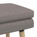 Dubbel Laagige Bank Taupe 110 x 40 x 47 cm Stof