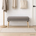 Dubbel Laagige Bank Taupe 110 x 40 x 47 cm Stof