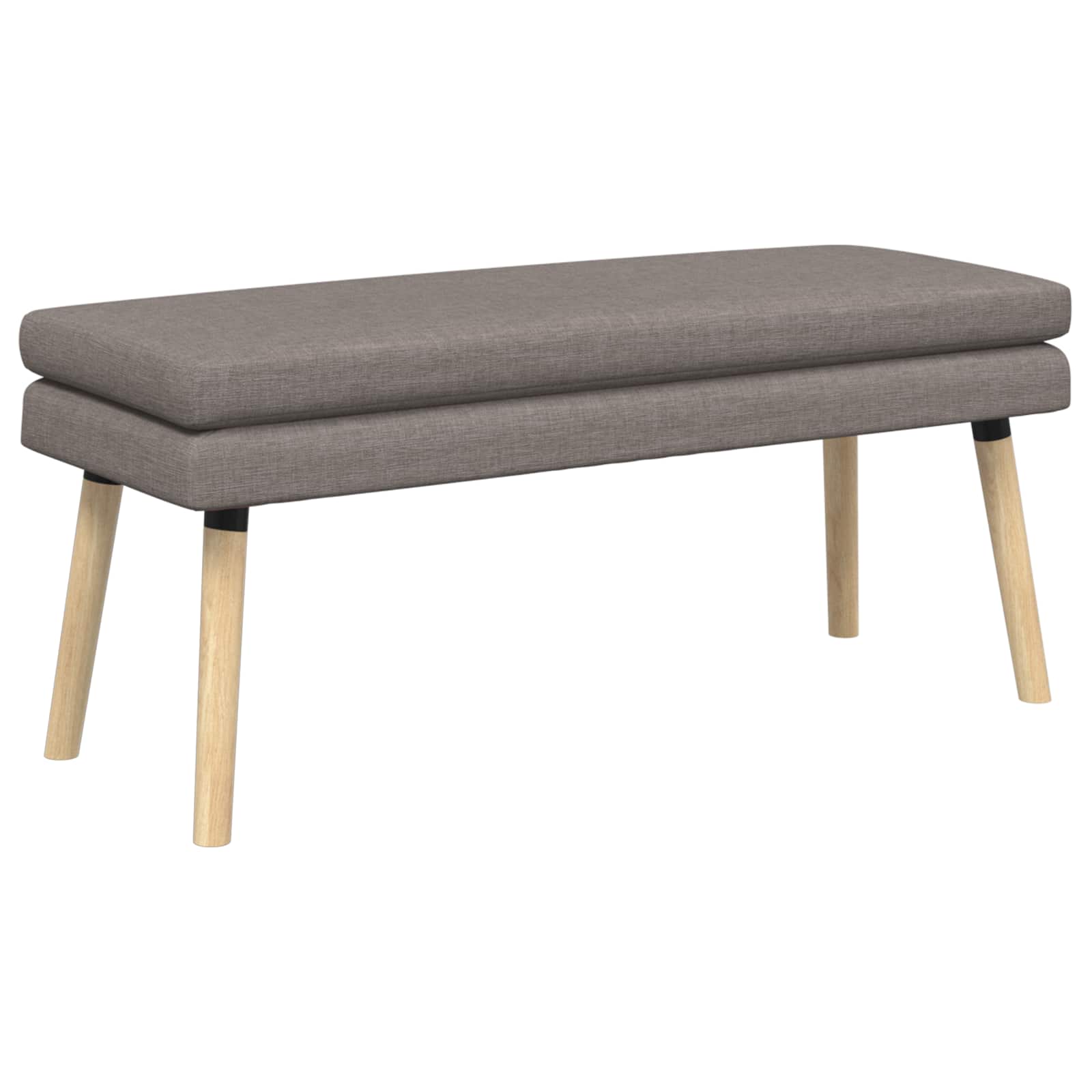 Dubbel Laagige Bank Taupe 110 x 40 x 47 cm Stof