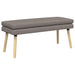 Dubbel Laagige Bank Taupe 110 x 40 x 47 cm Stof