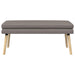 Dubbel Laagige Bank Taupe 110 x 40 x 47 cm Stof