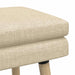 Dubbel Laagige Bank Crèmekleurig 110 x 40 x 47 cm Stof