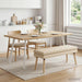 Dubbel Laagige Bank Crèmekleurig 110 x 40 x 47 cm Stof