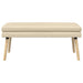 Dubbel Laagige Bank Crèmekleurig 110 x 40 x 47 cm Stof
