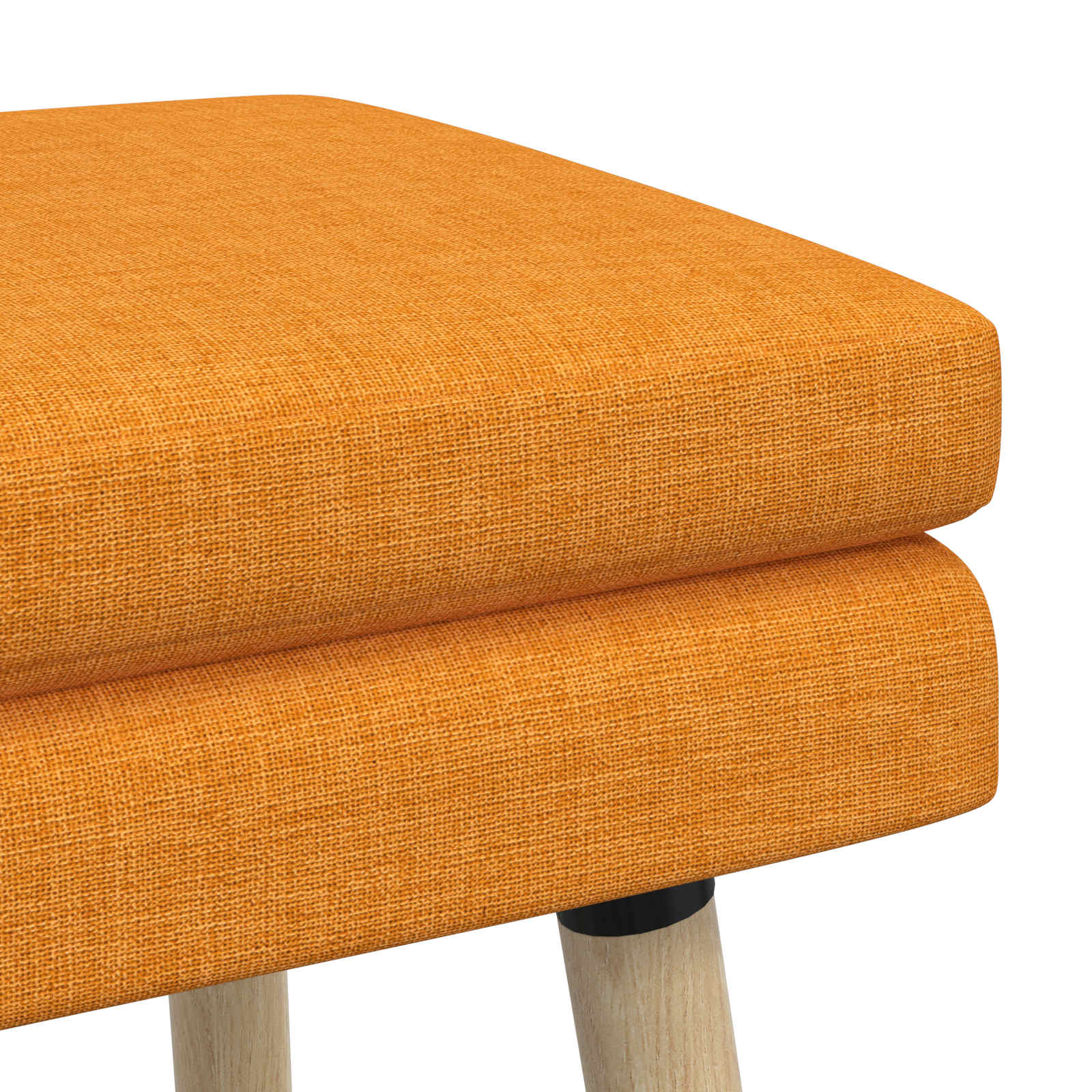 Dubbel Laagige Bank Donkergeel 110 x 40 x 47 cm Stof