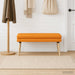 Dubbel Laagige Bank Donkergeel 110 x 40 x 47 cm Stof