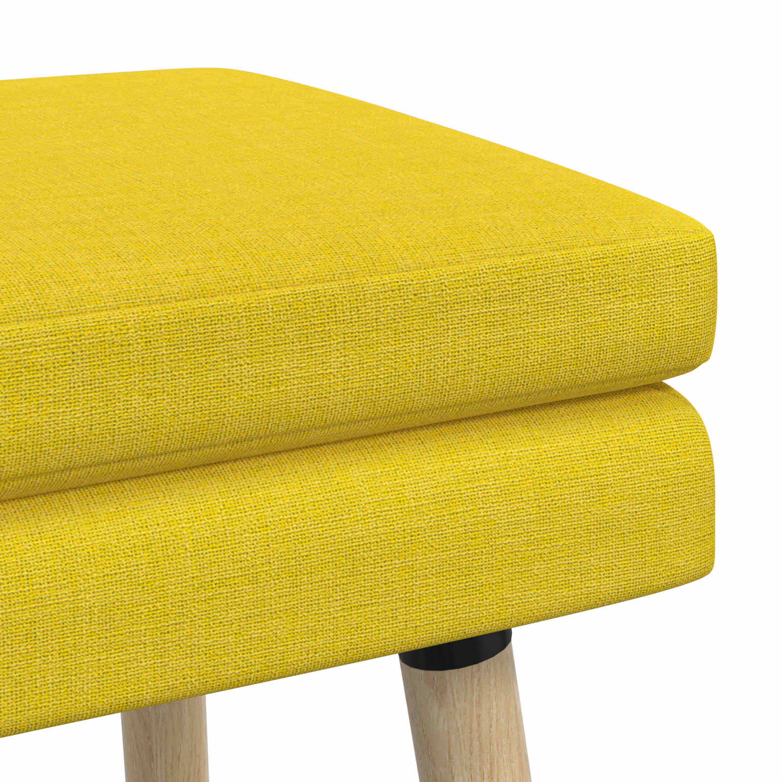 Dubbel Laagige Bank Lichtgeel 110 x 40 x 47 cm Stof