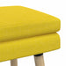 Dubbel Laagige Bank Lichtgeel 110 x 40 x 47 cm Stof