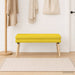 Dubbel Laagige Bank Lichtgeel 110 x 40 x 47 cm Stof