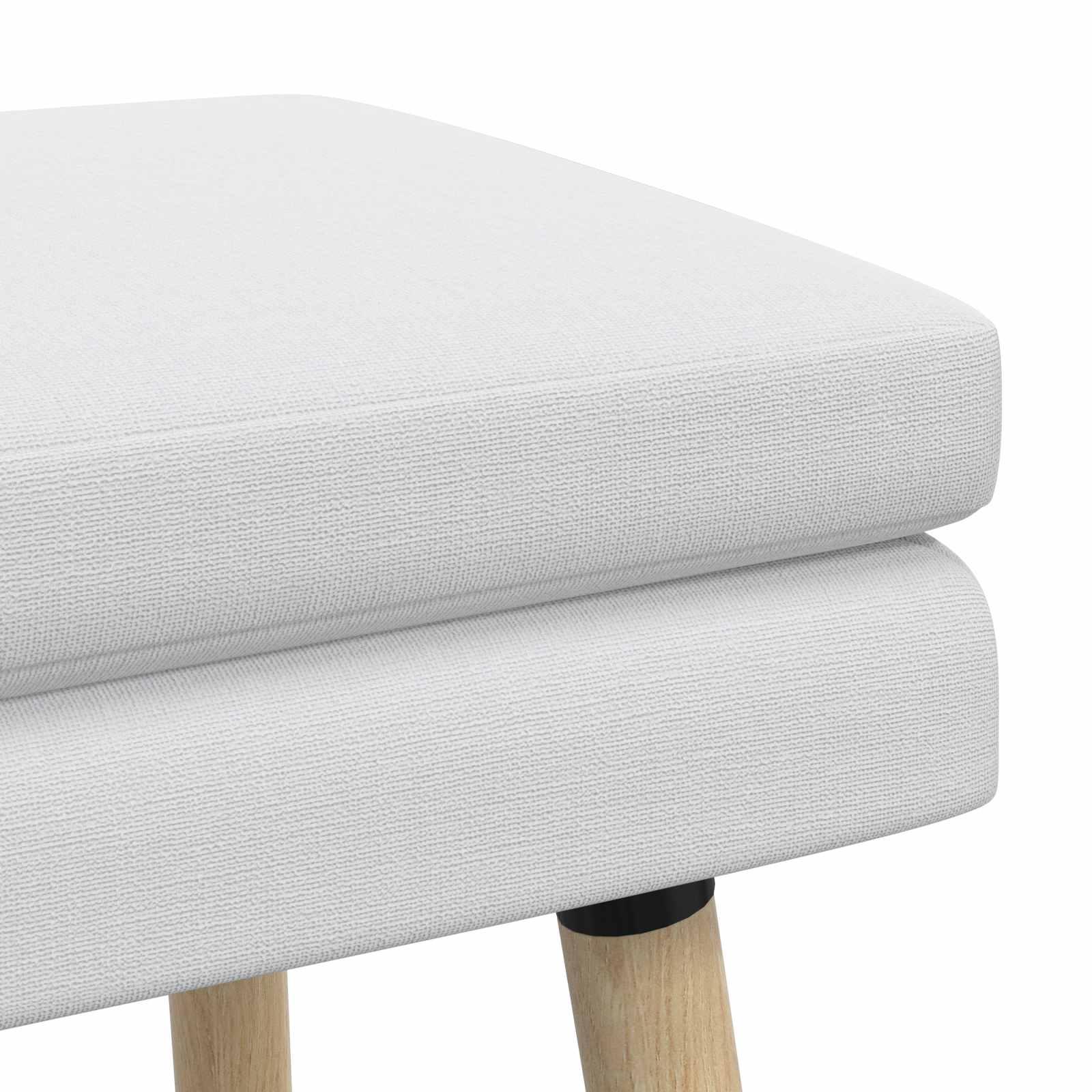Dubbel Laagige Bank Wit 110 x 40 x 47 cm Stof